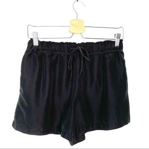 Splendid | Black Elastic Tie Waist Shorts